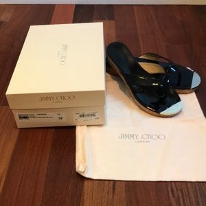 Jimmy Choo “Pence” in Black Patent sz39